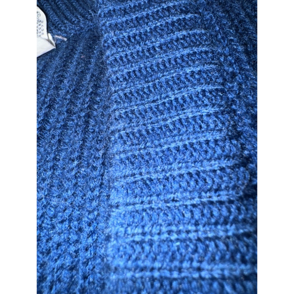 Vintage Saturdays Hong Kong Cardigan Sweater Grandpa Cobalt Blue L - Picture 5 of 7